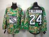 reebok New York Rangers #24 Ryan Callahan green camo NHL Jerseys