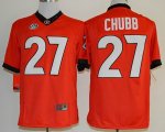 Georgia Bulldogs Nick Chubb 27 College Football Limited Jerseys - Red