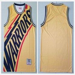 Golden State Warriors blank yellow throwback nba jerseys