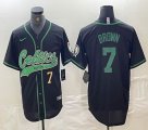 Nike Boston Celtics #7 Jaylen Brown black basketball jerseys Joint name-BD 01