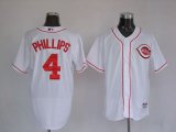 Cincinnati Reds 4 Brandon Phillips White mlb jerseys