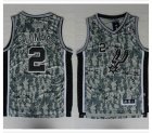 Adidas San Antonio Spurs LEONARD 2# camo NBA Jerseys