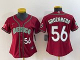 Youth 2023 World Cup Mexico #56 Randy Arozarena red majestic baseball jerseys 01