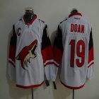 Phoenix Coyotes Shane Doan #19 white hockey jerseys C patch