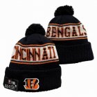 2024 Cincinnati Bengals black white orange NFL Sports Cuffed Knit Hats 03