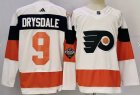 Adidas Philadelphia Flyers #9 Drysdale white orange hockey jerseys-PD