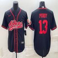 Nike San Francisco 49ers #13 Brock Purdy black baseball jerseys Joint name-BD 01