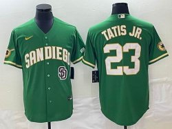 Nike San Diego Padres #23 Fernando Tatis Jr green majestic mlb Jerseys Joint name 02