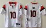 Women Denver Broncos #10 Bo Nix Nike white Vapor F.U.S.E. Limited Jersey