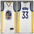 Nike Golden State Warriors #33 James Wiseman white nba basketball jersey-XD