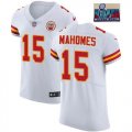 2023 super bowl Youth Nike Kansas City Chiefs #15 Patrick Mahomes white Color Rush Limited Jerseys