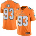 Men Miami Dolphins #93 Ndamukong Suh Nike orange Color Rush Limited Jersey