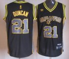 San Antonio Spurs 21# Tim Duncan black new jerseys