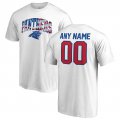 Carolina Panthers NFL Pro Line by Fanatics Branded Any Name & Number Banner Wave T-Shirt â€“ White