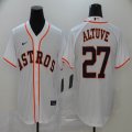 Nike Houston Astros Jose Altuve 27# white majestic baseball jerseys