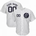 Custom New York Yankees white baseball jerseys