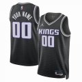 Customized Sacramento kings black basketball jerseys