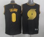 Portland Trail Blazers #0 Damian Lillard black