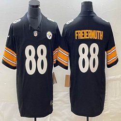 Nike Pittsburgh Steelers #88 Pat Freiermuth black gold Color Rush Limited Jersey 03