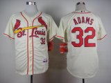 St.Louis Cardinals #32 Matt Adams cream MLB Jerseys