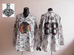 2013 NHL Stanley Cup Chicago Blackhawks #88 Patrick Kane beige Jersey