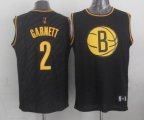 Brooklyn Nets Kevin Garnett 2# black Precious Metals Fashion Stitched NBA Jersey