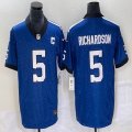 Nike Indianapolis Colts #5 Anthony Richardson blue Color Rush Limited Jersey C patch 03