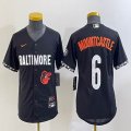 Youth Nike Baltimore Orioles #6 Ryan Mountcastle black majestic baseball jersey city version-BD 01