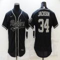 Nike Oakland Raiders #34 Bo Jackson black Flexbase Authentic Collection Jersey Joint version