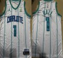 Youth New Orleans Hornets #1 LaMelo Ball white nba Jersey-XD