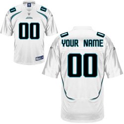 Jacksonville Jaguars Customized Personalized White Jerseys