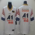 New Orleans Saints #41 Alvin Kamara white usa flag Nike Color Rush Limited Jersey