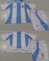 2024-2025 Argentina Team white skyblue black kid soccer jerseys away