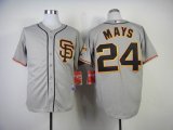 San Francisco Giants #24 MAYS throwback Grey MLB Jersey