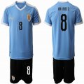 2019-2020 Uruguay national team #8 NAINDEZ skyblue jerseys home