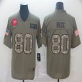 San Francisco 49ers #80 Jerry Rice Nike Camo 2019 Salute to Service Retired Limited Jersey-BD