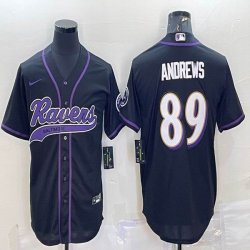 Nike Baltimore Ravens #89 Mark Andrews black baseball jerseys Joint name-BD