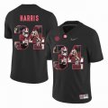 Custom Alabama Crimson Tide #34 Damien Harris black College Color Rush Limited Jerseys