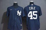 Nike New York Yankees #45 Gerrit Cole dark blue majestic baseball Jersey