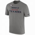 Men's Houston Texans Nike Heather Gray Sideline Property Of Facility T-Shirt