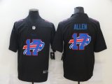 Nike Buffalo Bills #17 Josh Allen black fashion Color Rush Limited Jersey