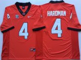 Georgia Bulldogs #4 Mecole Hardman red College Football Color Rush Limited Jersey-PNS