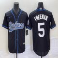 Nike Los Angeles Dodgers #5 Freddie Freeman black majestic baseball Jerseys Joint name -BD