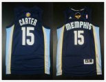 Memphis Grizzlies #15 Vince Carter Revolution 30 Swingman blue Jersey