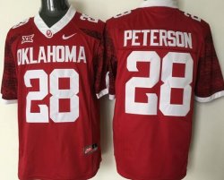 2016 Oklahoma Sooners #28 Adrian Peterson red College Football Jersey