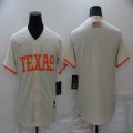 Texas blank beige NCAA and baseball jerseys Joint name-BD