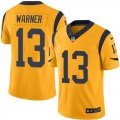 Nike Rams #13 Kurt Warner Gold Color Rush Limited Jersey