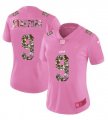 Women Nike Detroit Lions 9 Stafford Pink Camouflage font love pink 2017 Vapor Untouchable player jersey