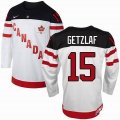 Team Canada Olympic #15 Ryan Getzlaf White 100th Anniversary Stitched NHL Jerseys