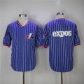 Montreal Expos blank throwback blue baseball jersey